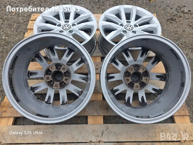 Лети джанти 16ки 5х112 VW, снимка 8 - Гуми и джанти - 56709308