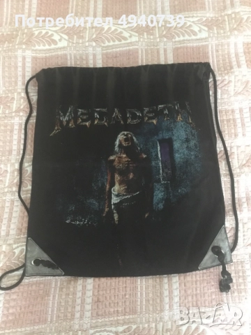 метълска мешка на Megadeth употребявана