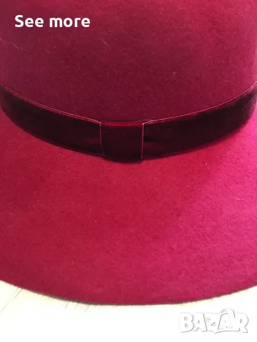 Max & Co. "Esercito" felt fedora hat капела вълна , снимка 9 - Шапки - 56636573
