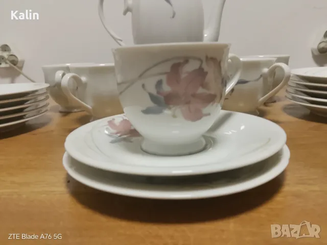 Изискан Японски Порцеланов Сервиз за Кафе / Чай - Anatole Japan (Fine Porcelain)