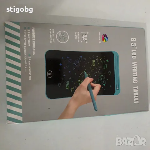 Чисто Нов Детски LCD Таблет за Рисуване и Писане Sibontier 8.5" (Многоцветен)