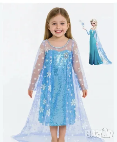 Детска рокля “Елза” Frozen, снимка 3 - Детски рокли и поли - 56741507