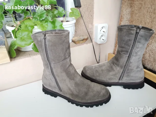 Ботуши Wear light Естествен велур 39н., снимка 10 - Дамски ботуши - 56685558