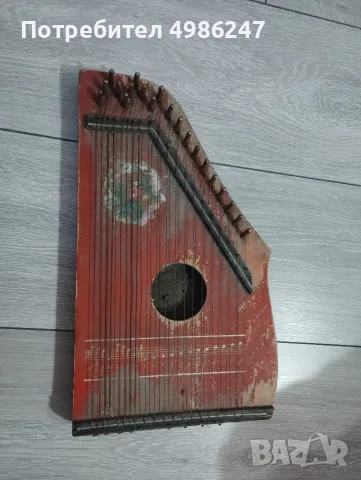 Vintage немска цитра Musima струнен ретро музикален инструмент