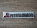 сребрист надпис Мицубиши Mitsubishi, снимка 1