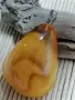 Масивна висулка кехлибар и сребро, снимка 2
