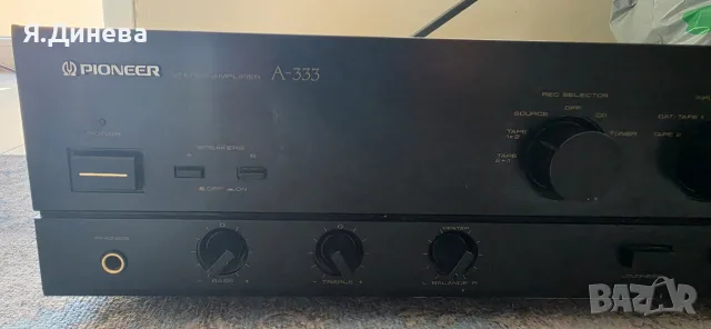Стерио усилвател Pioneer A-333, снимка 3 - Ресийвъри, усилватели, смесителни пултове - 56717595