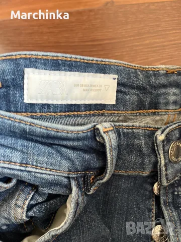Дънки Zara 38 номер , снимка 2 - Дънки - 56553271