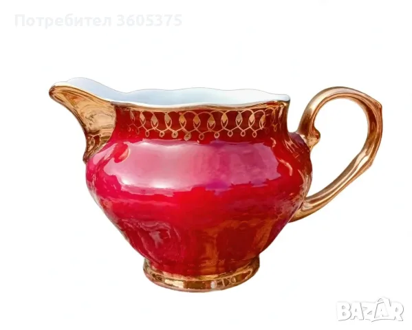 Сервиз за чай Karolina  Полша 1960-70 г, снимка 4 - Антикварни и старинни предмети - 56573134