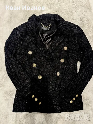 вталено сако Balmain букле, снимка 3 - Сака - 56653358