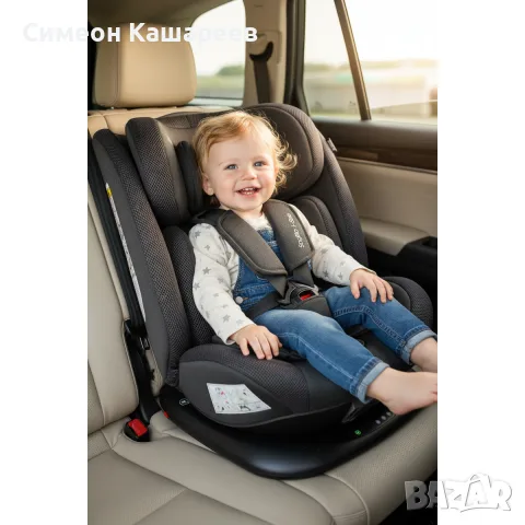 Детско столче за кола Lorelli Scorpius (40-150 см), Черен, снимка 5 - Столчета за кола и колело - 56708685