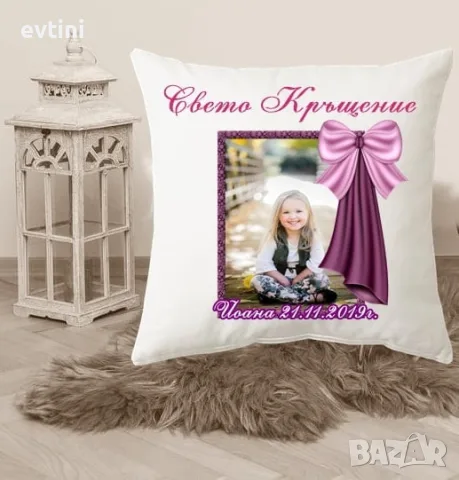 Възглавничка за кръщене - Момиче 010