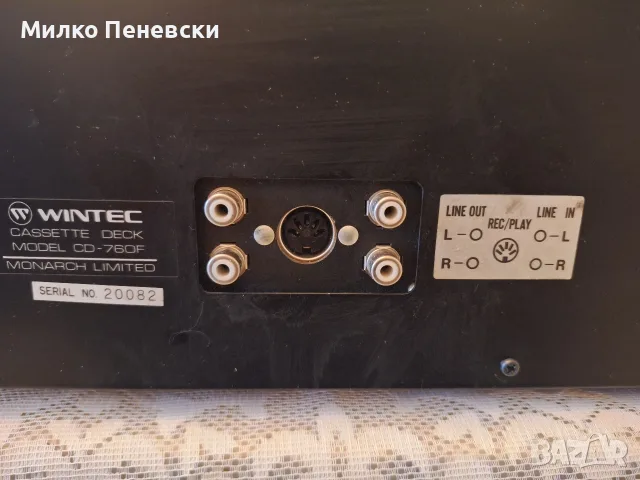 WINTEC CD 760F.VINTAGE STEREO CASSETTE DECK., снимка 6 - Декове - 56682967