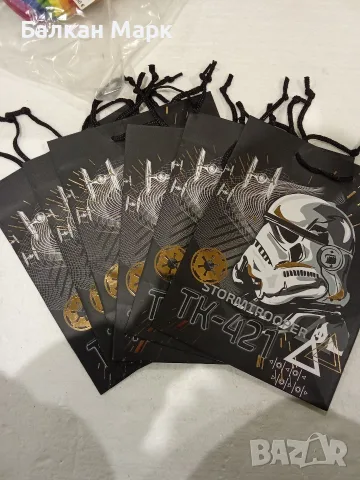 Луксозни хартиени Подаръчни торбички Star Wars Stormtrooper (лот 6 бр.)