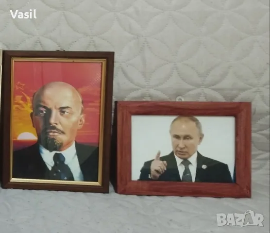 Портрети Путин, Сталин, Ленин, Живков, Гунди