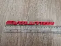 червен надпис Mitsubishi Evolution, снимка 2