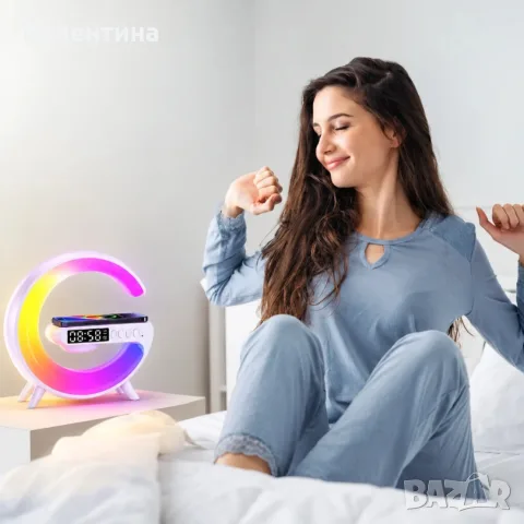 🌈 LED Смарт лампа с Bluetooth колонка – 2 в 1! 🔊✨, снимка 4 - Bluetooth тонколони - 56698000