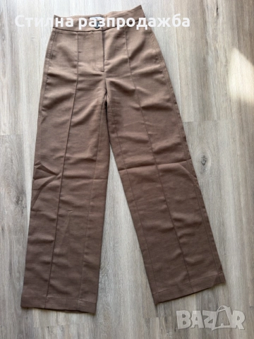 🤎 Кафяв панталон-Bershka, снимка 2 - Панталони - 56579549