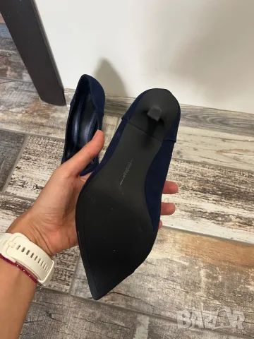 Сини обувки на ток Bershka, снимка 4 - Дамски обувки на ток - 56597134