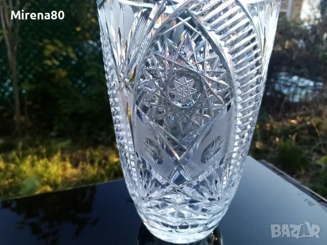 * Bohemia * - кристална ваза , снимка 3 - Вази - 56629283