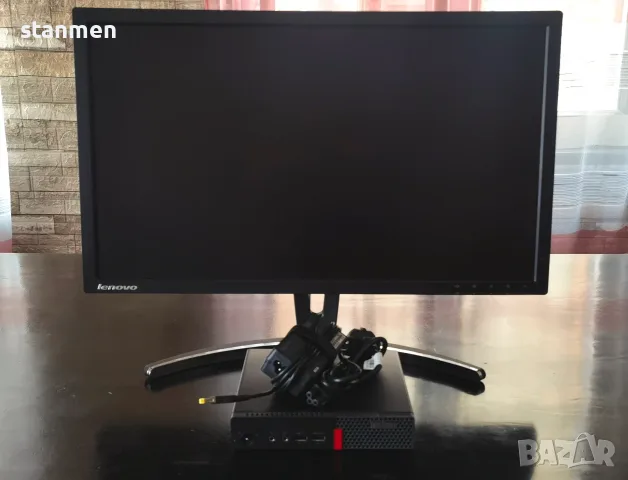 Продавам Гаранционнен компютър Lenovo m710q tiny pc/4x2.2ghzThr/ssd128+250/8gb/4K