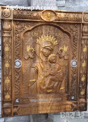 Дърворезба -Богородица и младенеца.iconibg.com