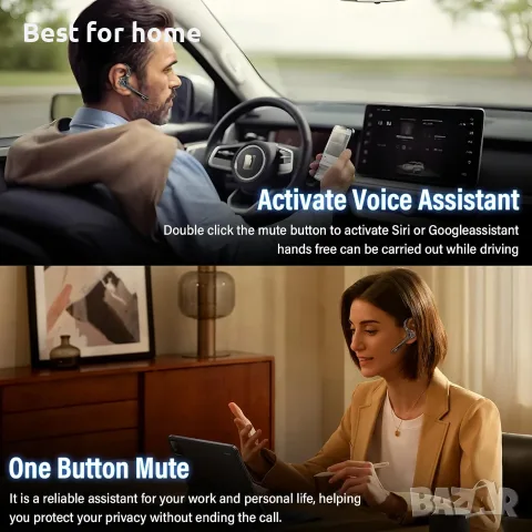 Bluetooth слушалки VOTAZIB, снимка 5 - Bluetooth слушалки - 56678678