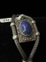 Сребърна гривна с лапис лазули🔵, проба 950, снимка 2