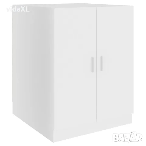 vidaXL Шкаф за пералня, бял, снимка 10 - Шкафове - 56146555