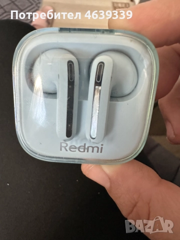 Безжични слушалки Xiaomi Redmi Buds 6 Active (Transparent Blue) + кабел