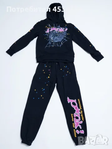 Sp5der pink tracksuit размер м