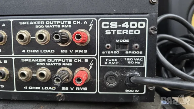 Peavey CS-400 - стерео усилвател на мощност, снимка 3 - Ресийвъри, усилватели, смесителни пултове - 56660508