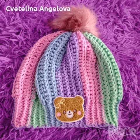 Ръчно плетени шапки , снимка 8 - Шапки - 56737142
