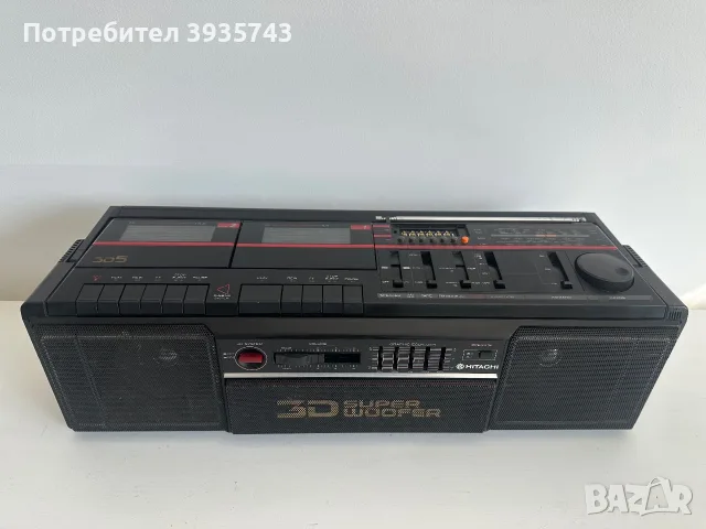 Hitachi TRK 3D50E Boombox , снимка 3 - Радиокасетофони, транзистори - 56642944