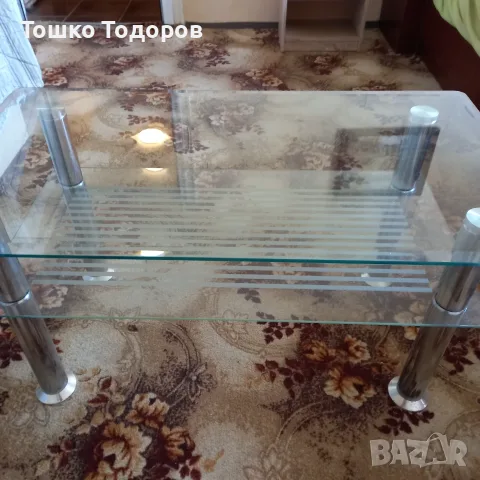 Продавам две стъклени масички , снимка 2 - Маси - 56644913