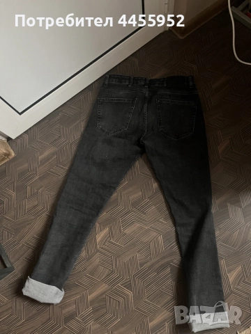 Мъжки черни дънки Gucci Slim Fit, снимка 2 - Дънки - 56703127