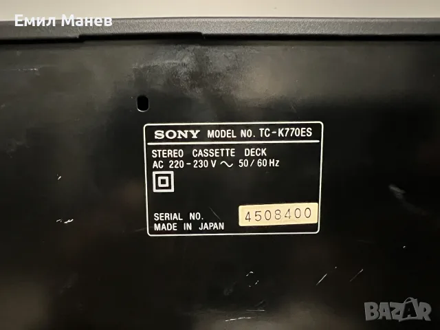 Sony TC K770ES - триглав дек, снимка 8 - Декове - 56555814