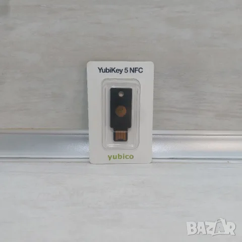 Чисто нов YubiKey 5 NFC (USB-A) –  Хардуерен ключ за 100% защита на акаунти Фабрично запечатан