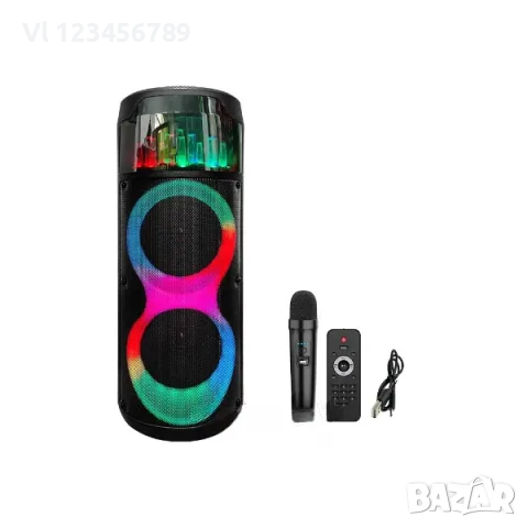 Акумулаторна преносима Bluetooth тонколона 2 х 8" ZQS-8223