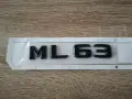 черен надпис Mercedes Benz ML 63, снимка 1