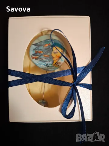 Зодиакални брошки - Риби, снимка 4 - Подаръци за жени - 56728608