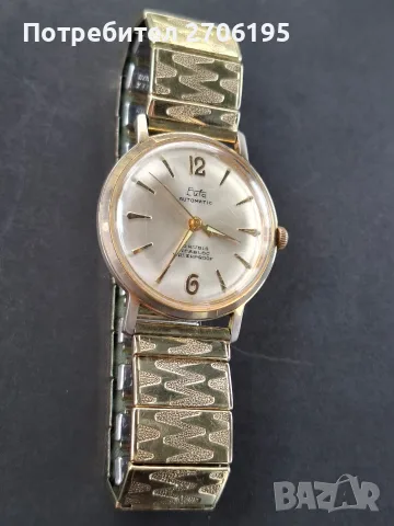 Винтидж автоматичен часовник Eufa Automatic (Incabloc), снимка 2 - Мъжки - 56644266