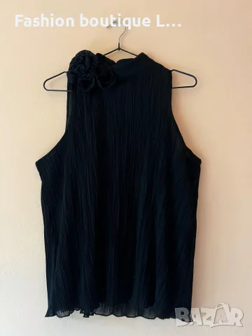 MANGO Черен потник солей с роза на врата 🖤