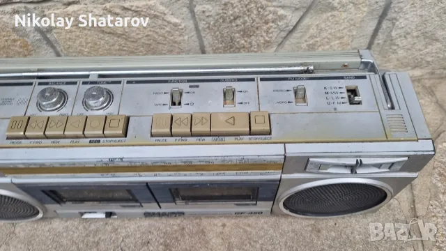 стар касетофон   Sharp , снимка 5 - Радиокасетофони, транзистори - 56560221
