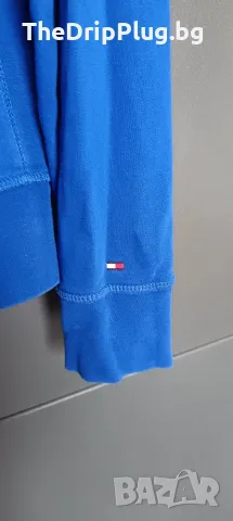 Tommy Hilfiger мъжка блуза размер М синя, снимка 4 - Блузи - 56621809