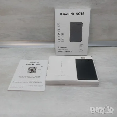 AI Диктофон и Преводач KaiwuTek NOTE A5 | ChatGPT Транскрипция (Реч към Текст) на 59+ Езика
