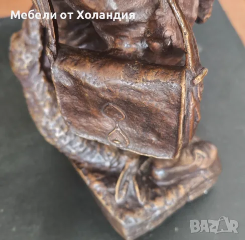 Голяма бронзова пластика по Огюст Моро, снимка 7 - Статуетки - 56577234