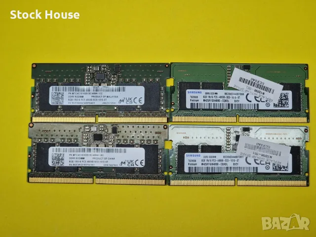 ✅8GB DDR5 4800Mhz Samsung Micron Ram Рам Памет за лаптоп 