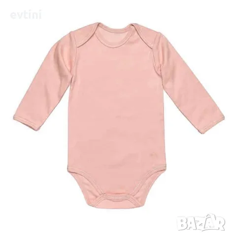 Боди с дълъг ръкав за момиче Pink