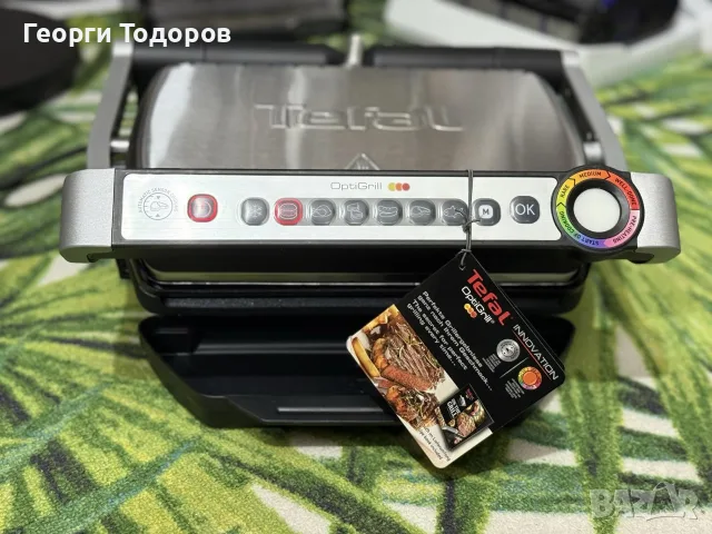 ЧИСТО НОВ Смарт грил Tefal OptiGrill+ GC712D (2000W)
